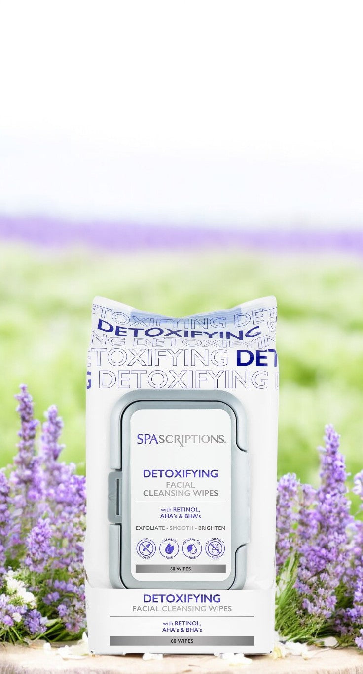 Spa Scriptions Detoxifying Facial Cleansing Wipes 60 Wipes