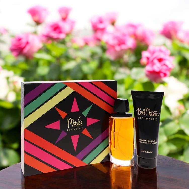 Mackie by Bob Mackie Gift Set - 3.4 oz Eau De Toilette Spray + 6.8 oz Body Cream