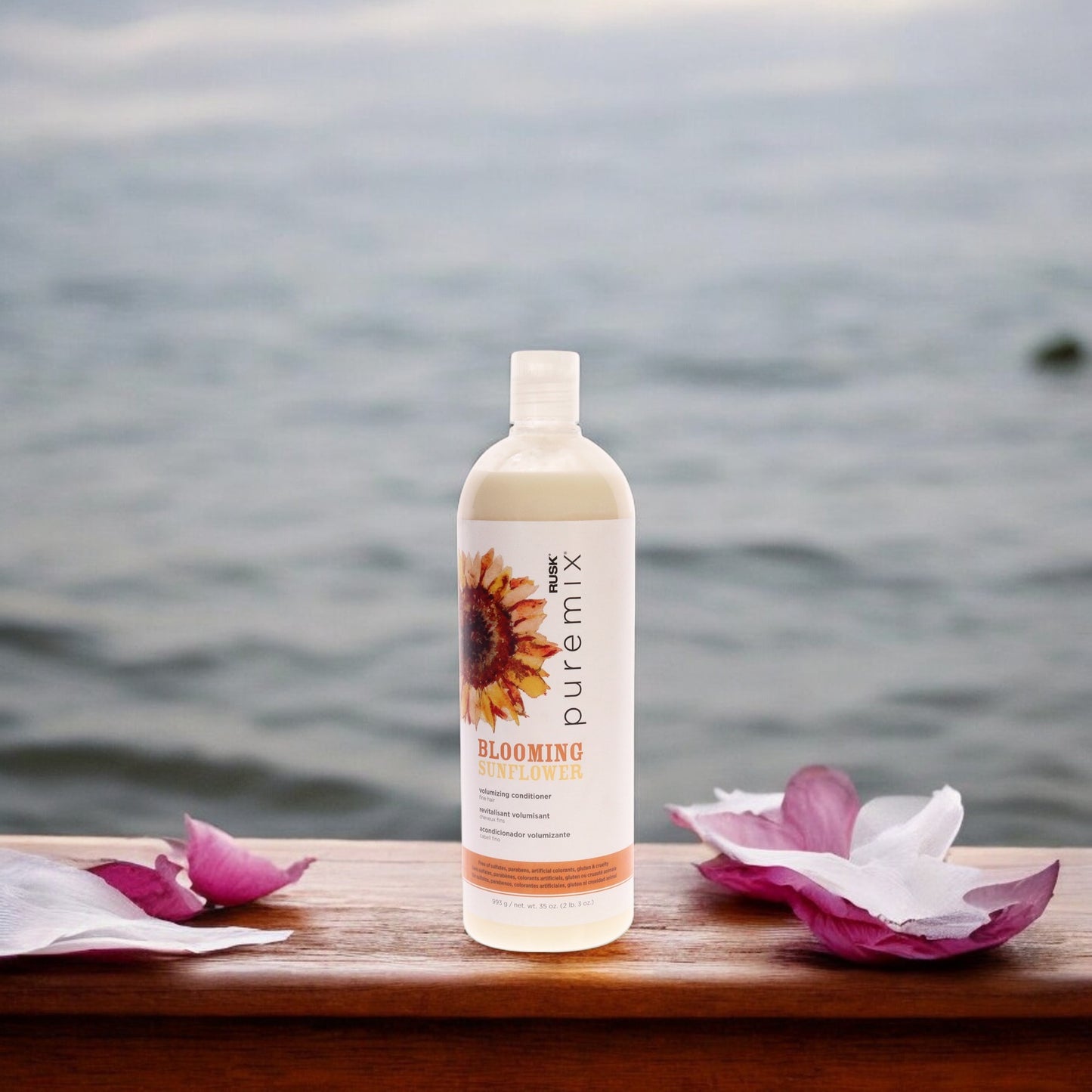 Puremix Blooming Sunflower Volumizing Conditioner - Fine Hair by Rusk for Unisex - 35 oz Conditioner