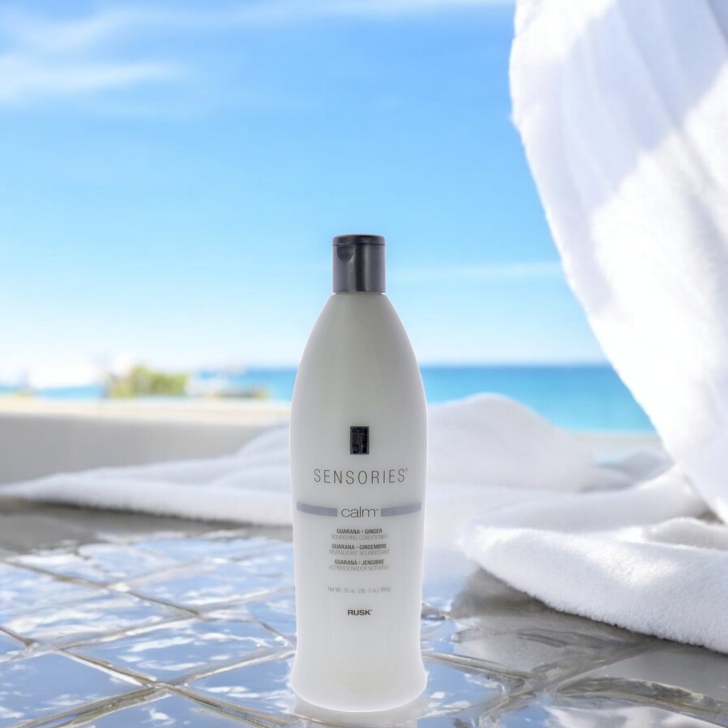 Sensories Calm Guarana And Ginger Nourishing Conditioner by Rusk for Unisex - 35 oz Conditioner