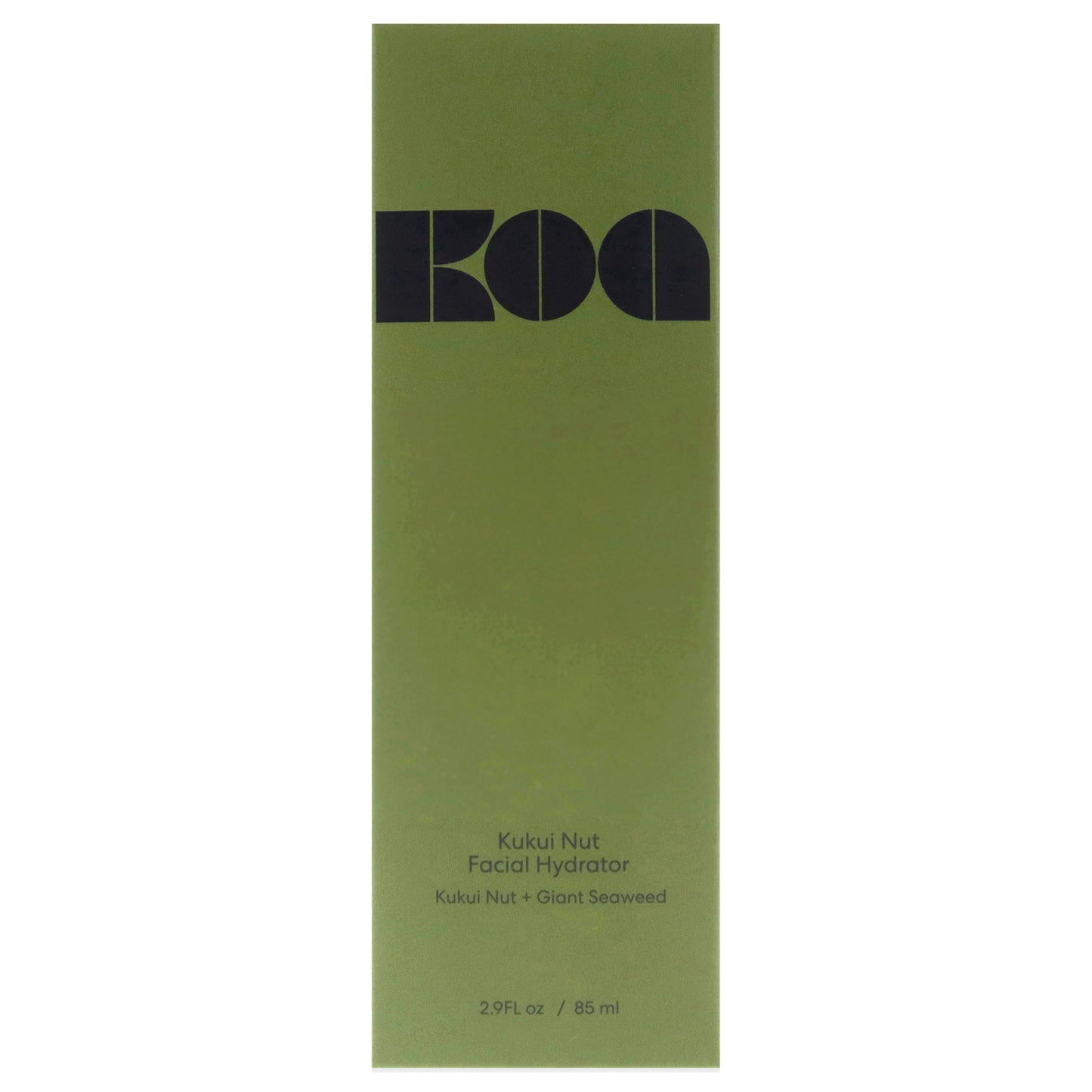 Kukui Nut Facial Hydrator by KOA for Unisex - 2.9 oz Moisturizer