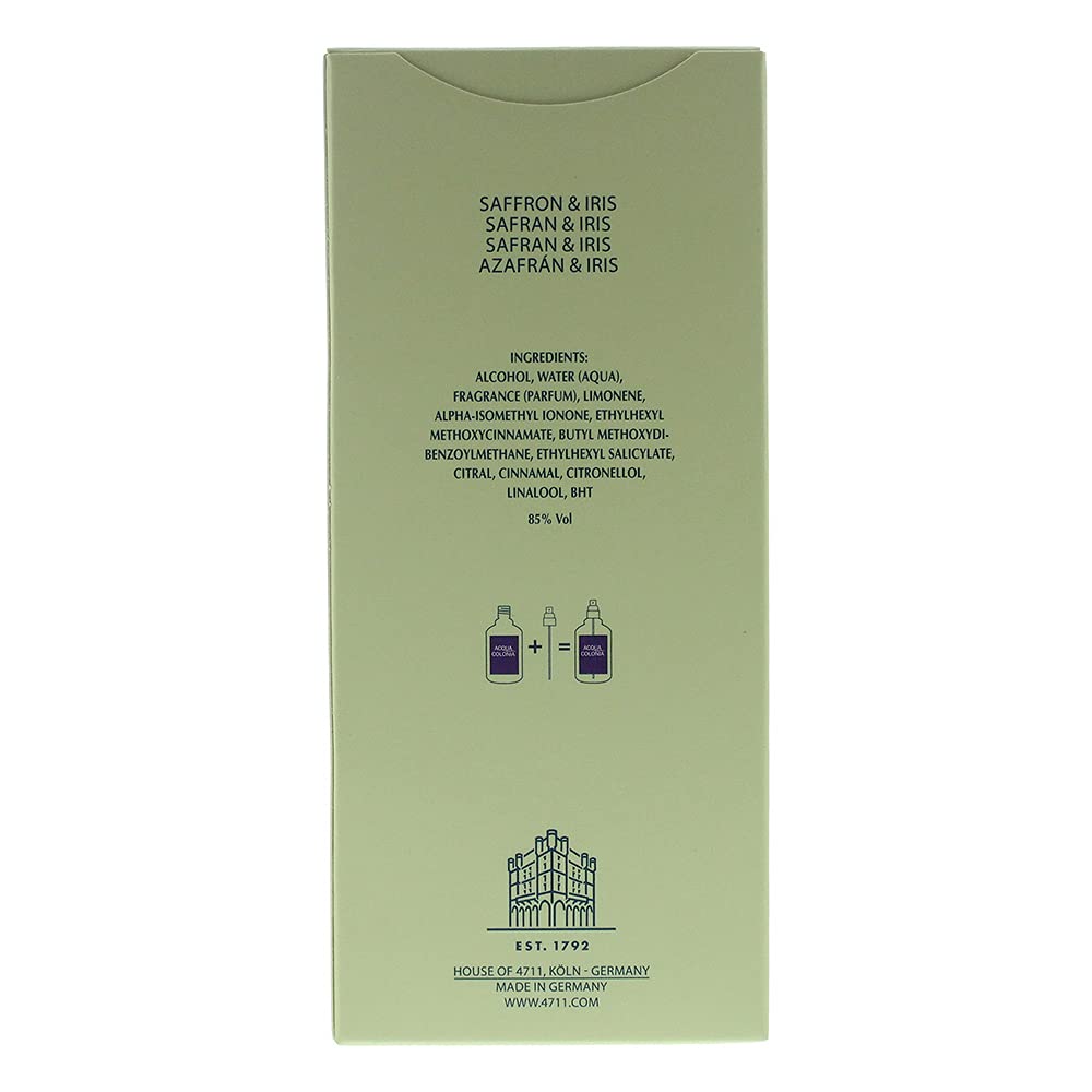 4711 Acqua Colonia Saffron & Iris by 4711 Eau De Cologne Spray
