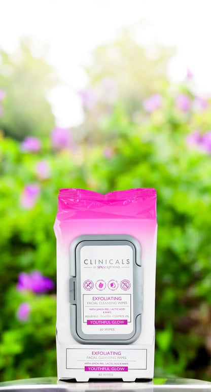 Spa Scriptions Clinicals Exfoliating Facial Cleansing Wipes 60 Wipes