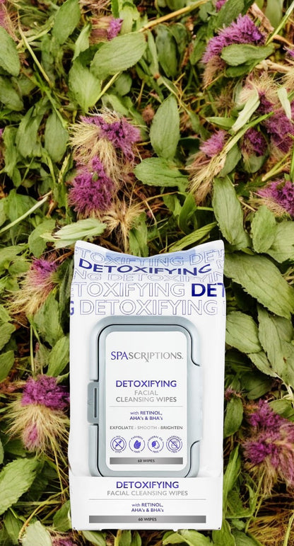 Spa Scriptions Detoxifying Facial Cleansing Wipes 60 Wipes