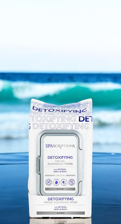 Spa Scriptions Detoxifying Facial Cleansing Wipes 60 Wipes