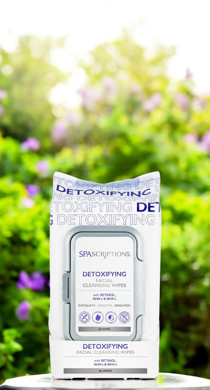 Spa Scriptions Detoxifying Facial Cleansing Wipes 60 Wipes