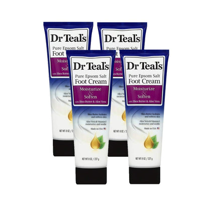 Dr Teal's Pure Epsom Salt Foot Cream by Dr Teal's Pure Epsom Salt Foot Cream with Shea Butter & Aloe Vera & Vitamin E