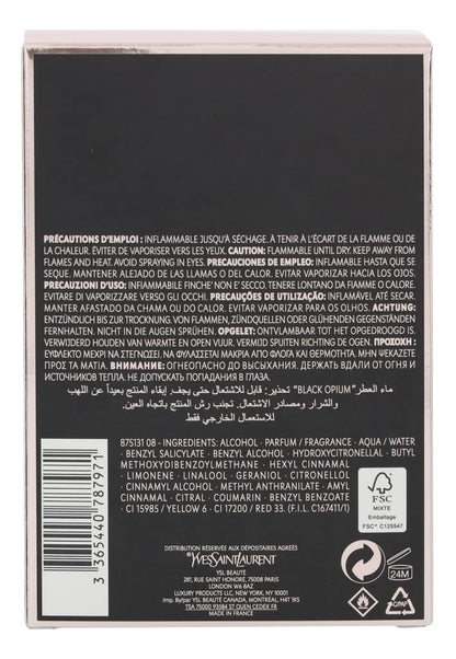 Black Opium by Yves Saint Laurent Eau De Parfum Spray