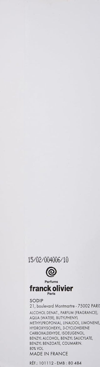 Sun Java White by Franck Olivier Eau De Parfum Spray