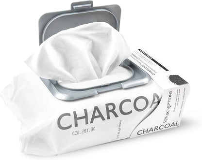 Spa Scriptions Charcoal Facial Cleansing Wipes 60 Wipes
