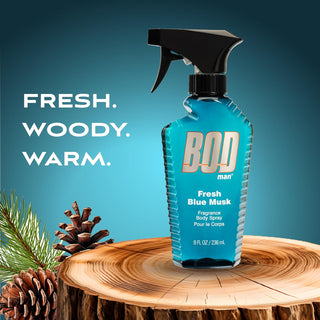 Bod Man Fresh Blue Musk by Parfums De Coeur Body Spray