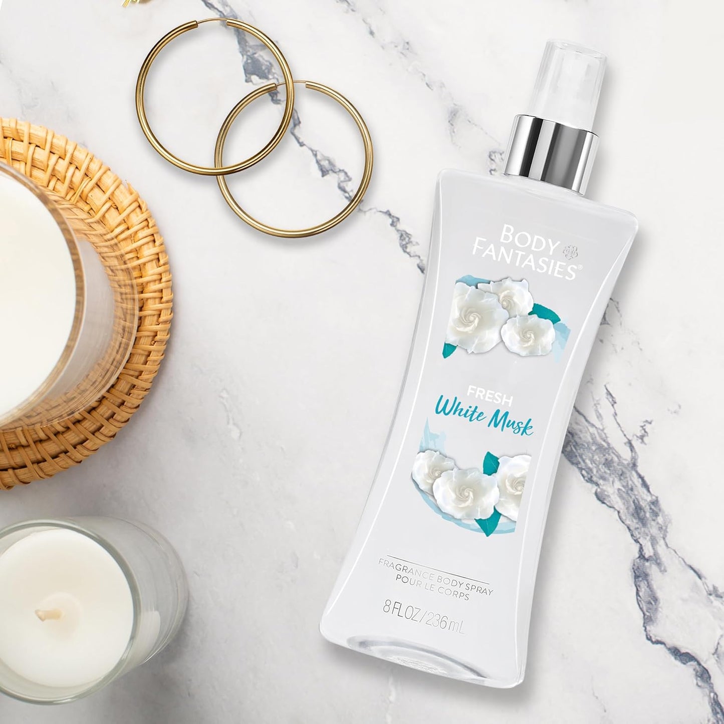 Body Fantasies Signature Fresh White Musk by Parfums De Coeur Body Spray