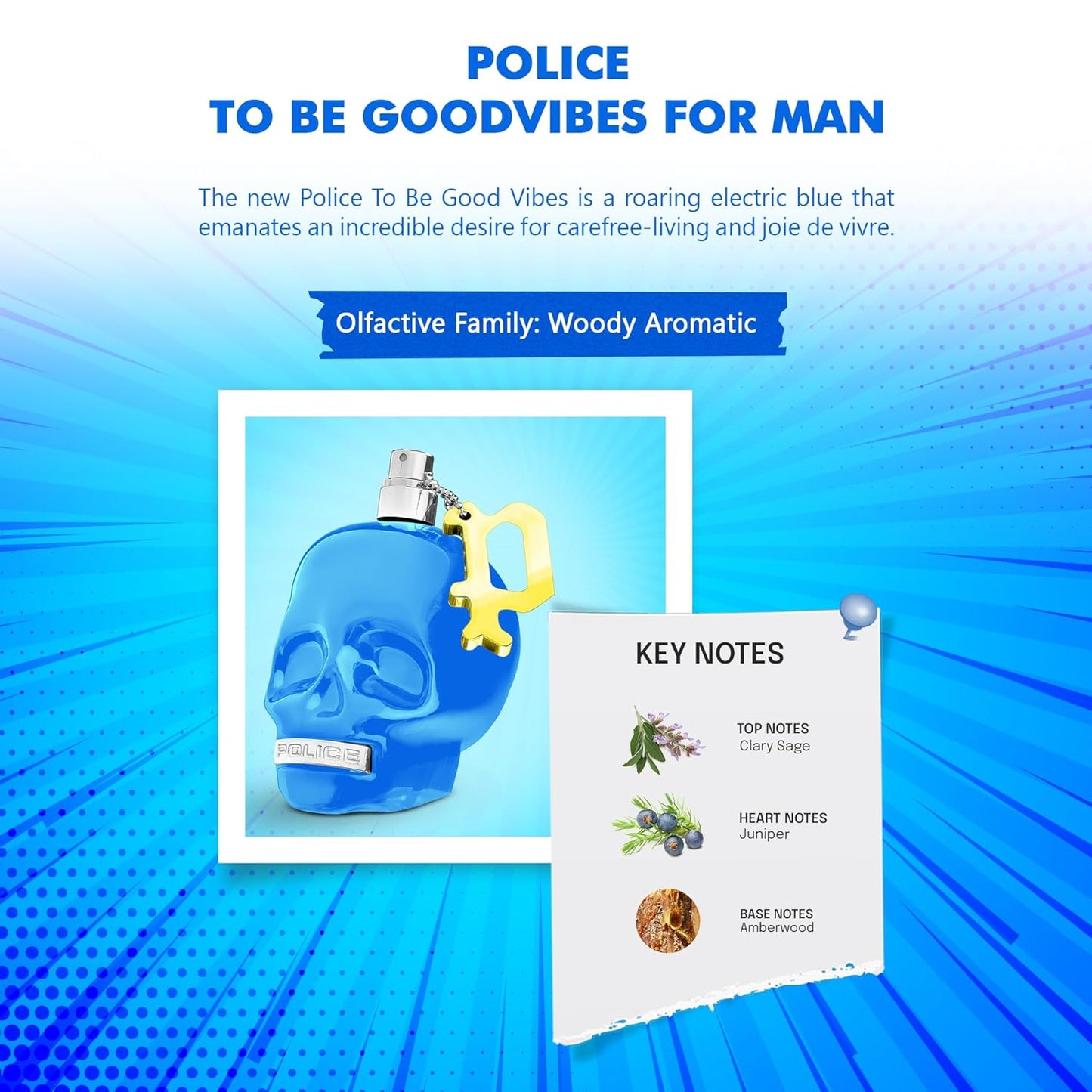 Police To Be Good Vibes by Police Colognes Eau De Toilette Spray