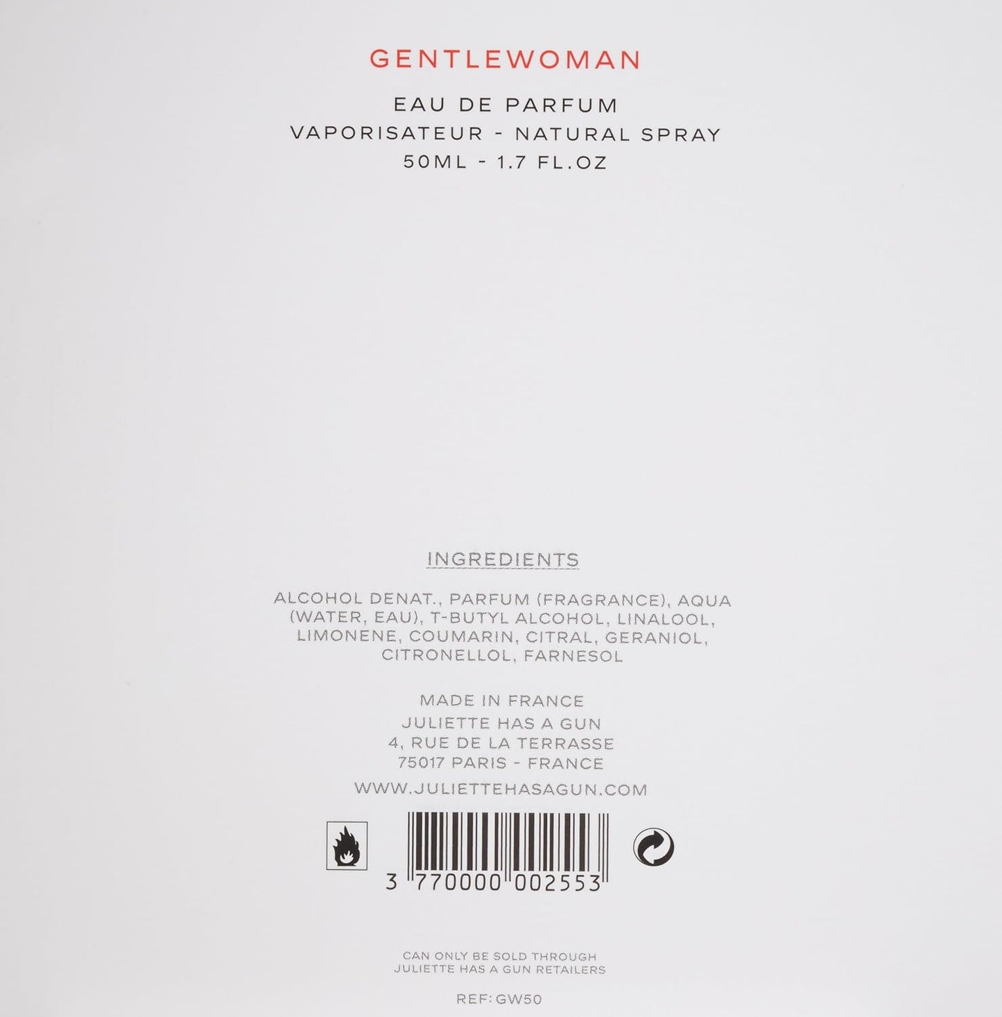 Gentlewoman by Juliette Has A Gun Eau De Parfum Spray