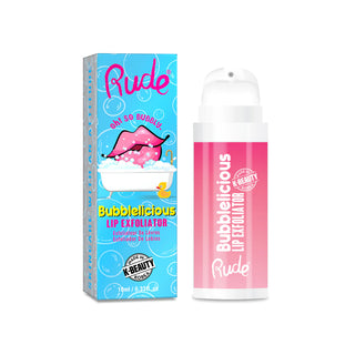 RUDE BUBBLELICIOUS Lip Exfoliator Display Set, 24 Pieces