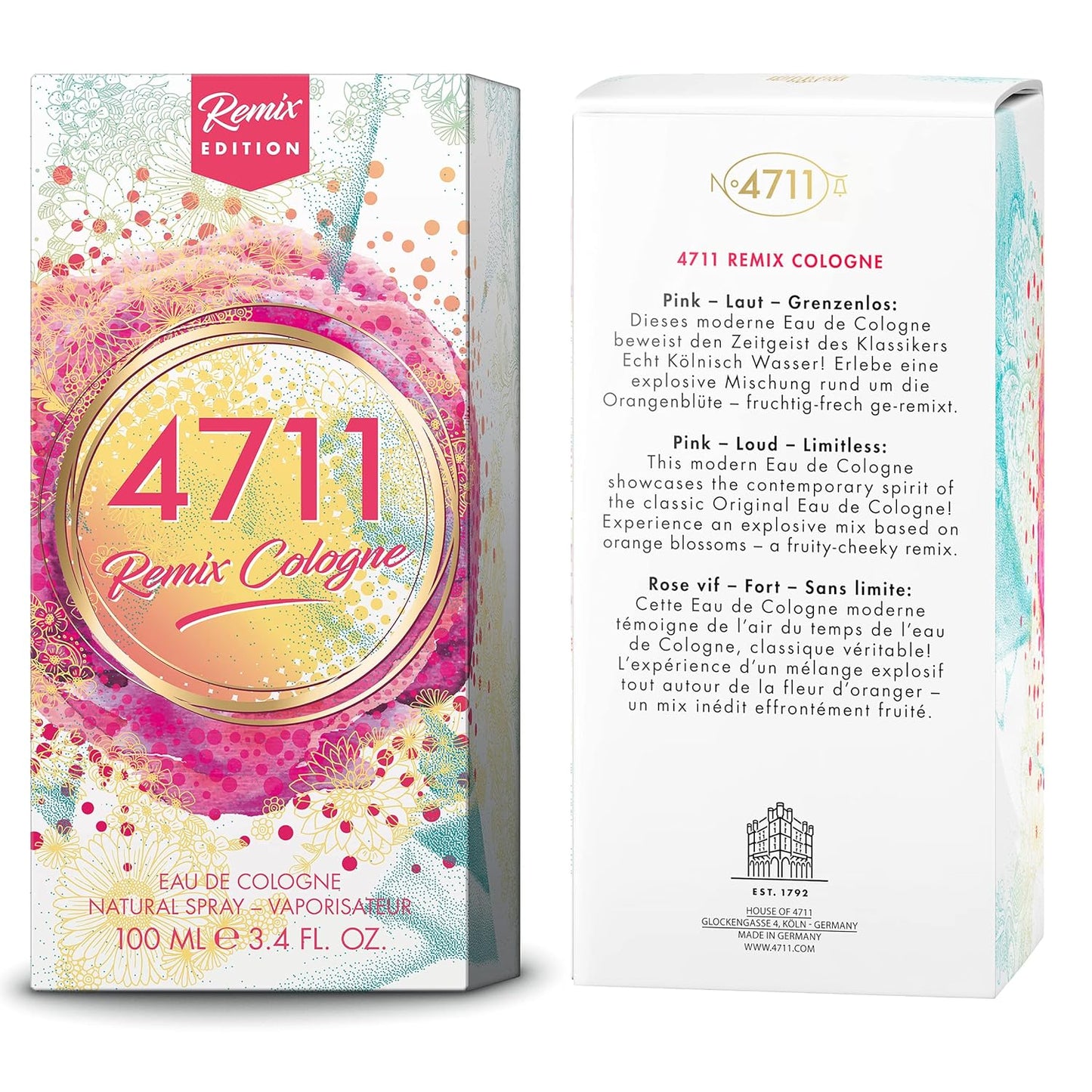 4711 Remix Neroli by 4711 Eau De Cologne Spray (Unisex)