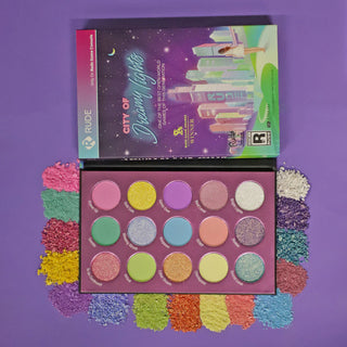 RUDE City of Dreamy Lights - 15 Dreamy Pastel Pigment & Eyeshadow Palette