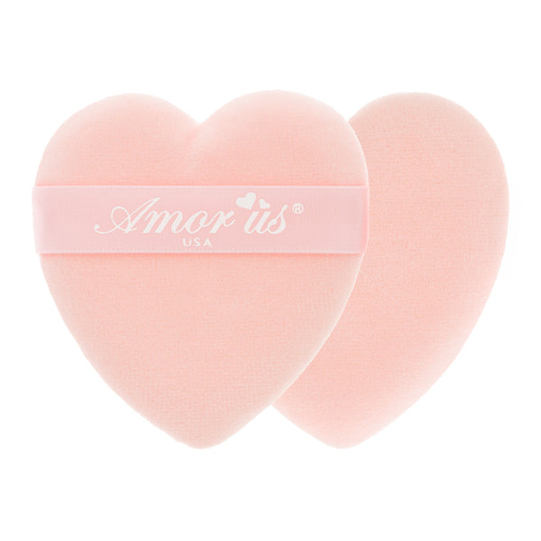 Amor Us Makeup Powder Puff 2 Pack-Hearts