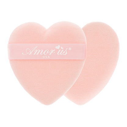 Amor Us Makeup Powder Puff 2 Pack-Hearts