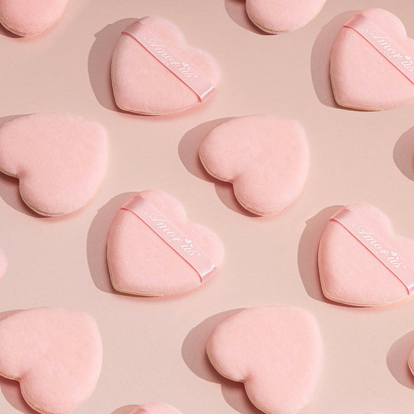 Amor Us Makeup Powder Puff 2 Pack-Hearts