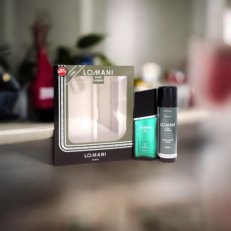Lomani by Lomani Gift Set - 3.4 oz Eau De Toilette Spray + 6.7 oz Deodorant Spray