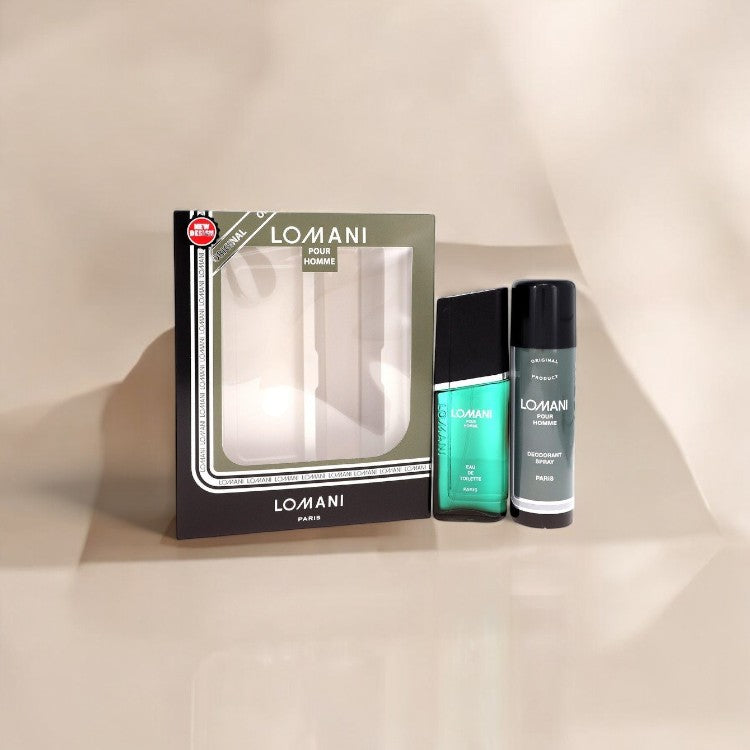 Lomani by Lomani Gift Set - 3.4 oz Eau De Toilette Spray + 6.7 oz Deodorant Spray