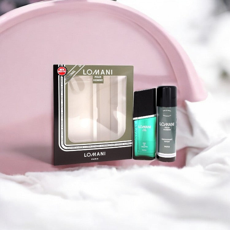 Lomani by Lomani Gift Set - 3.4 oz Eau De Toilette Spray + 6.7 oz Deodorant Spray