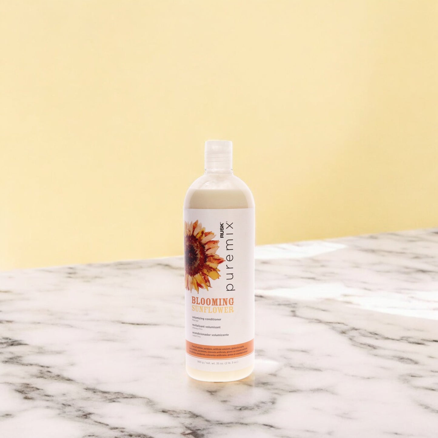 Puremix Blooming Sunflower Volumizing Conditioner - Fine Hair by Rusk for Unisex - 35 oz Conditioner