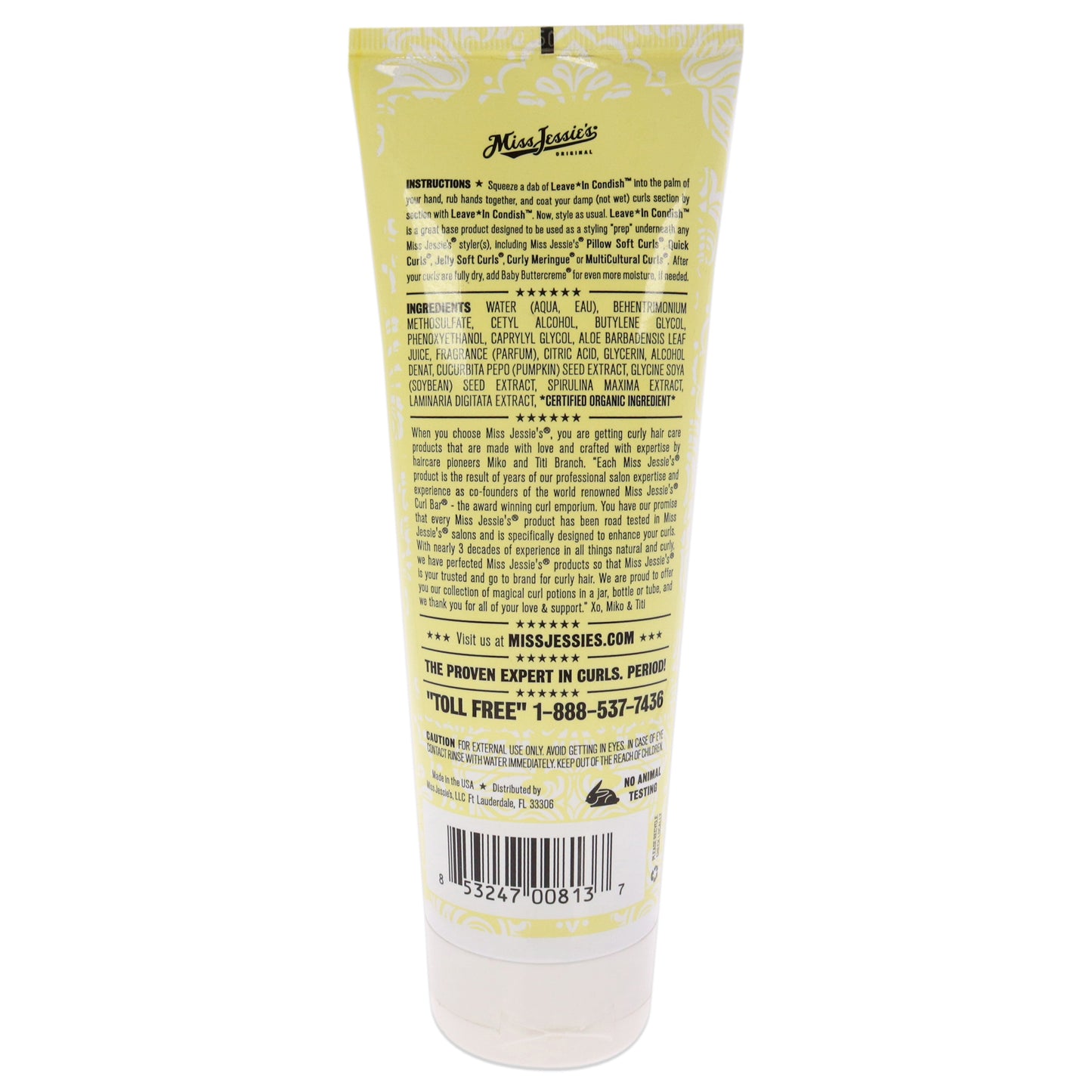 Leave in Condish by Miss Jessies for Unisex - 8.5 oz Conditioner