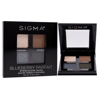 Eyeshadow Quad - Blueberry Parfait by SIGMA for Women - 0.14 oz Eye Shadow