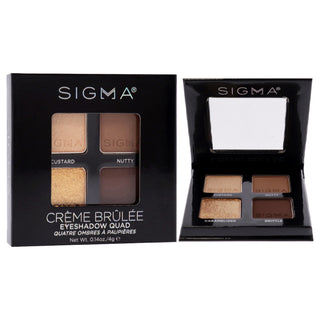 Eyeshadow Quad - Creme Brulee by SIGMA for Women - 0.14 oz Eye Shadow