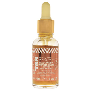 Tan and Tone Face Tanning Wonder Drops by Skinny Tan for Women - 1 oz Serum