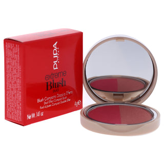 Extreme Blush Duo - 140 Radiant Flamingo - Glow Creamy by Pupa Milano for Women - 0.141 oz Blush