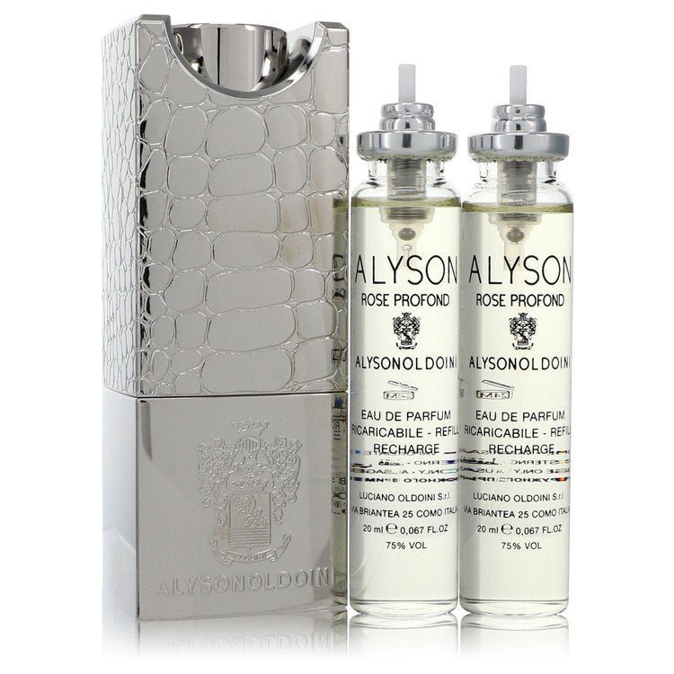 Rose Profond by Alyson Oldoini Eau De Parfum Refillable Spray Includes 3 x 20 ml Refills and Atomizer