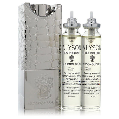 Rose Profond by Alyson Oldoini Eau De Parfum Refillable Spray Includes 3 x 20 ml Refills and Atomizer