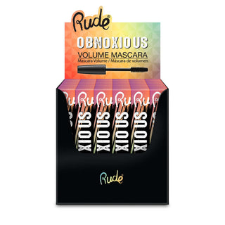 RUDE Obnoxious Volume Mascara Display Set, 24 Pieces