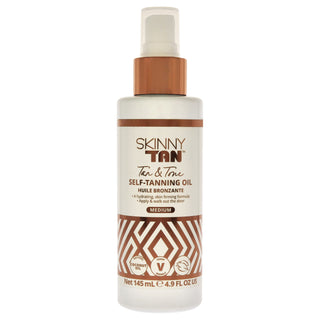 Self-Tanning Oil - Medium by Skinny Tan for Women - 4.9 oz Oil