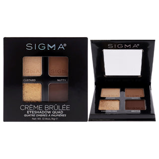 Eyeshadow Quad - Creme Brulee by SIGMA for Women - 0.14 oz Eye Shadow