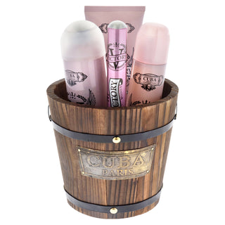 Cuba Victory by Cuba for Women - 4 Pc Gift Set 3.3oz EDP Spray, 1.17oz EDP Spray, 6.6oz Body Spray, 6.6oz Body Lotion