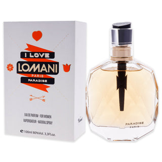 I Love Lomani Paradise by Lomani for Women - 3.4 EDP Spray