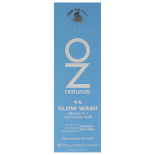 Glow Wash Vitamin C Plus Hyaluronic Acid by OZNaturals for Unisex - 3 oz Cleanser