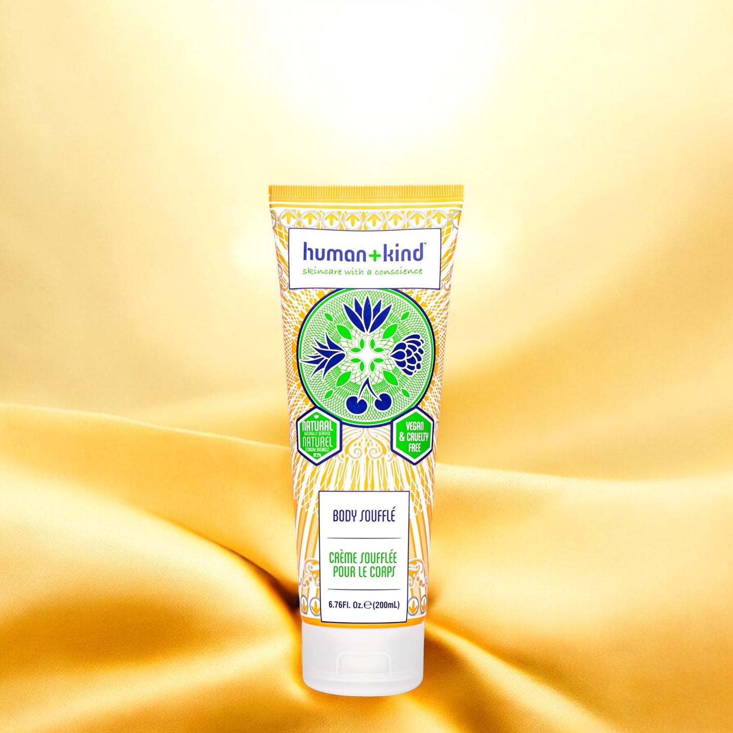 Body Souffle Cream - Tube by Human+kind for Unisex - 6.76 oz Cream