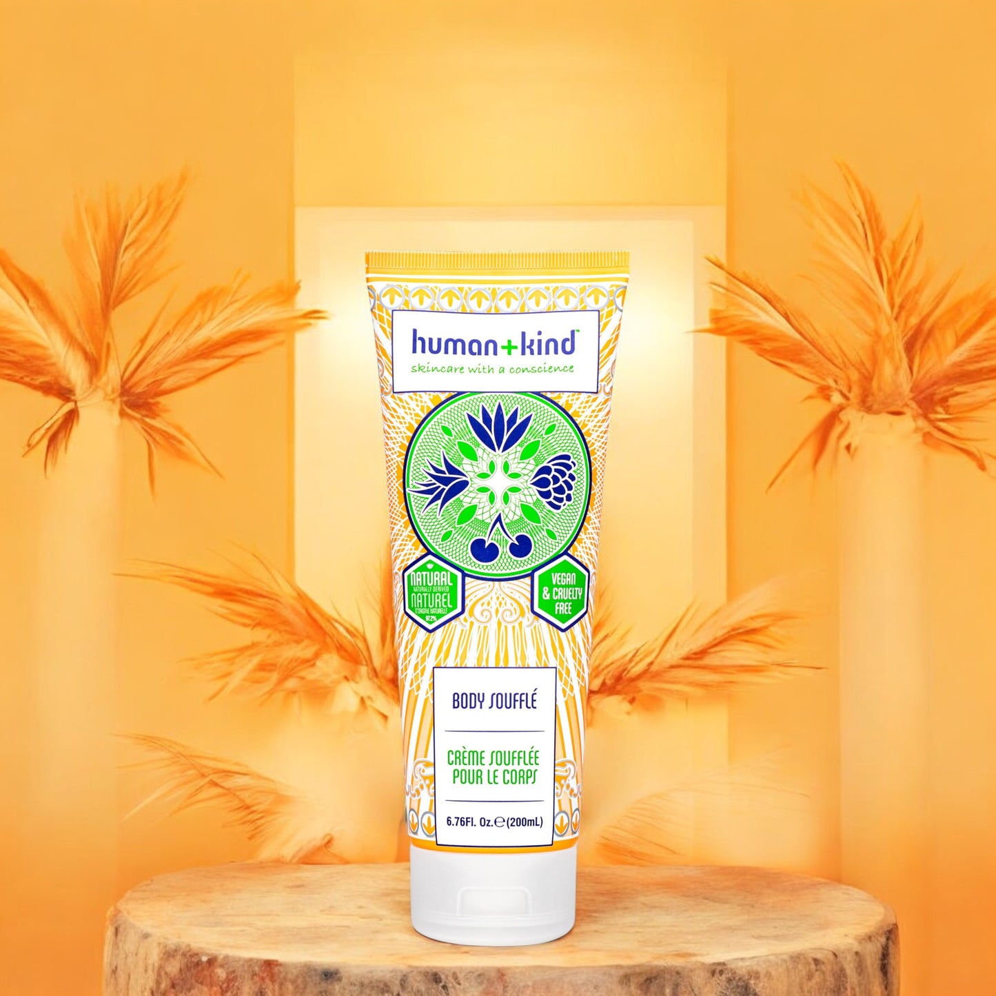 Body Souffle Cream - Tube by Human+kind for Unisex - 6.76 oz Cream