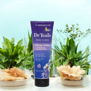 Dr Teal's Sleep Lotion by Dr Teal's Sleep Lotion with Melatonin & Essential Oils Promotes a better night's sleep (Shea butter, Cocoa Butter and Vitamin E