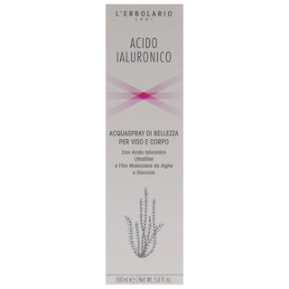 Hyaluronic Acid Beauty Water Spray for Face and Body by LErbolario for Unisex - 5 oz Body Spray