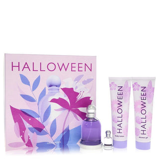 Halloween by Jesus Del Pozo Gift Set - 3.4 oz Eau De Toilette Spray + 5 oz Body Lotion + 5 oz Shower Gel + .15 oz Mini EDT