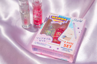 RUDE Manga Collection Sparkle Lip Oil Duo Set