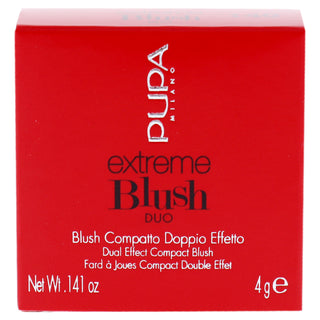 Extreme Blush Duo - 140 Radiant Flamingo - Glow Creamy by Pupa Milano for Women - 0.141 oz Blush