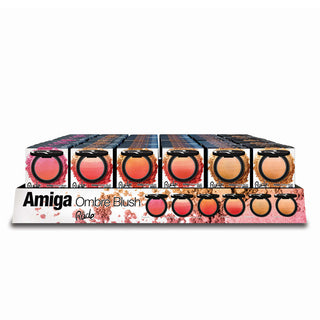 RUDE Amiga Ombre Blush Acrylic Display, 72 Pieces