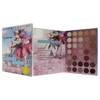 Manga Anime 35 Eyeshadow Palette Book 2 by Rude Cosmetics for Women - 1.34 oz Eye Shadow